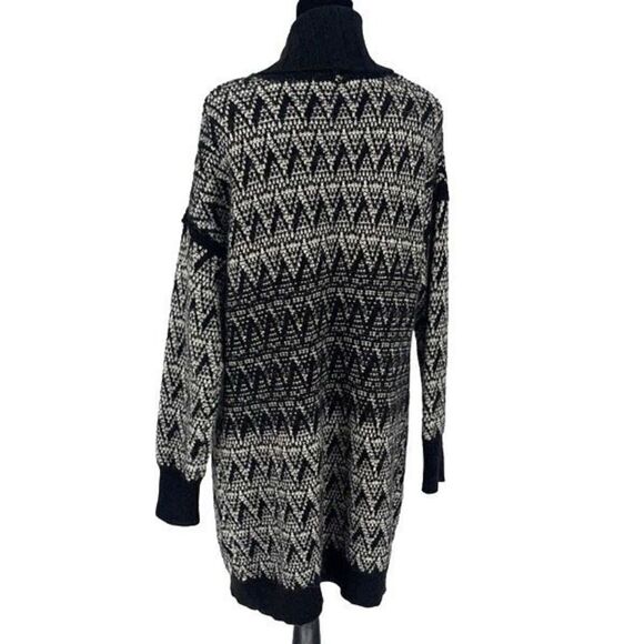 Cynthia Rowley Womens Wool Alpaca Blend Cardigan Sweater Black Medium - Picture 3 of 6